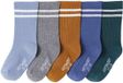 Vertbaudet Lot de 5 paires de chaussettes rayées côtelées pour garçons