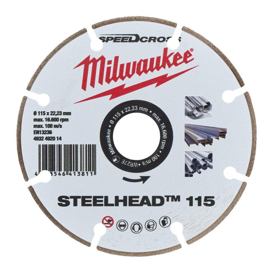 Milwaukee Diamantschijf metaal SpeedCross Steelhead™ 115mm - 4932492014