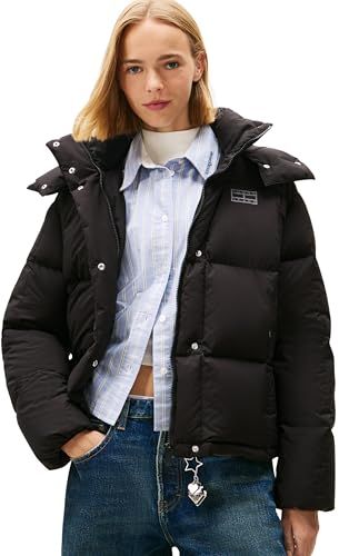 TOMMY JEANS TJW Alaska GRID DOWN EXT DW0DW21623 Damesjas - Zwart - M