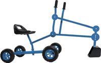 AXI Dean de Graafmachine voor in de zandbak Blauw/zwart – 4 wielen - 360° draaibare zitting