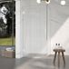 Fortifura Galeria Douchecabine - 90x100x200cm - scharnieren - deurgreep - stabilisatiestang - helder geribbeld - veiligheidsglas - mat wit