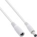 InLine 26801E DC verlengkabel Wit 1 m Type A (5.5 mm, 2.1 mm)