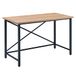 Henn&Hart Home Office, Ebony/Brown, 47" Wide
