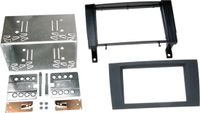 V ACV 2-DIN Paneel geschikt voor Mercedes Benz SLK-Klasse R171 2004-2011 Kleur: Rubbertouch Zwart