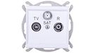 Ospel GPA-RS/m/00 stopcontact, wit, IP20, 71 mm, 104 g