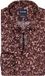 OLYMP Luxor comfort fit chemise - dobby - bordeaux rood motif - Strijkvrij - Tour de cou: 46 (EU taille: XXL)