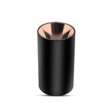 LED-spot, rond, GU10, lichaam, zwart, reflector, roségoud
