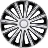 Wieldoppen Car Plus Wieldoppen Alaska 13 Inch Abs Zilver/zwart Set Van 4