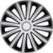 Wieldoppen Car Plus Wieldoppen Alaska 13 Inch Abs Zilver/zwart Set Van 4