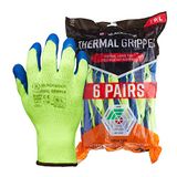Blackrock Thermische Heavy Duty Latex Gripper Handschoenen Maat 10/XL Pack van 6