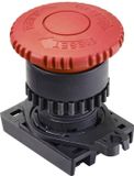 TRU COMPONENTS S2ER-E3R Noodstop-paddenstoelknop IP52 Rood Kunststof 1 stuk(s)