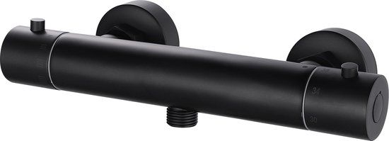 Wiesbaden Rio Thermostatische Douchekraan - 15 cm - Zwart Mat
