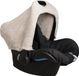 Baby's Only Autostoel zonnekap - Zonnescherm Maxi Cosi 0+ Cozy - Gemaakt van teddystof - Warm Linen