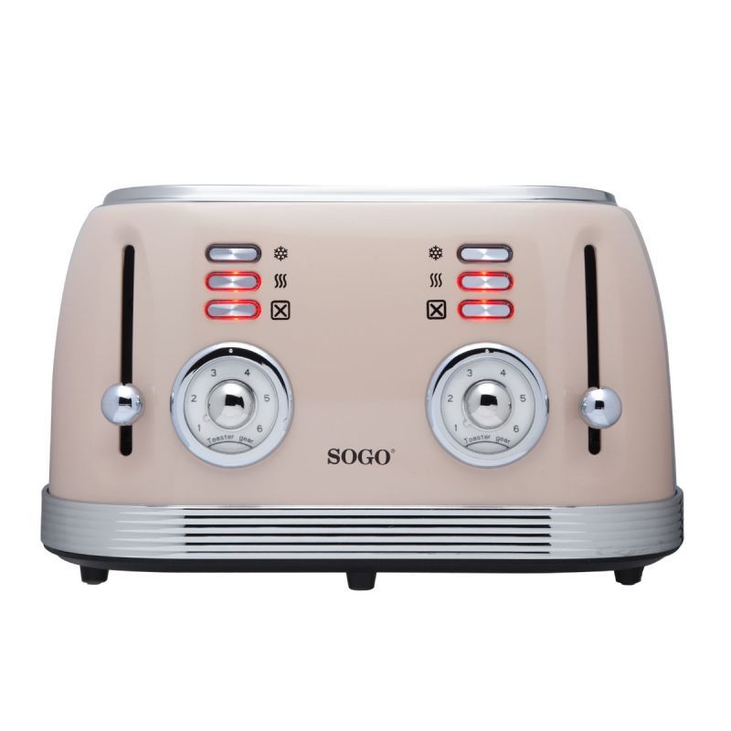 SOGO Retro Broodrooster - 4 Sneden - Beige