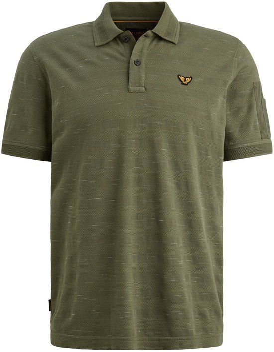 PME Legend Short Sleeve Polo Injected Popcorn Pique Thyme