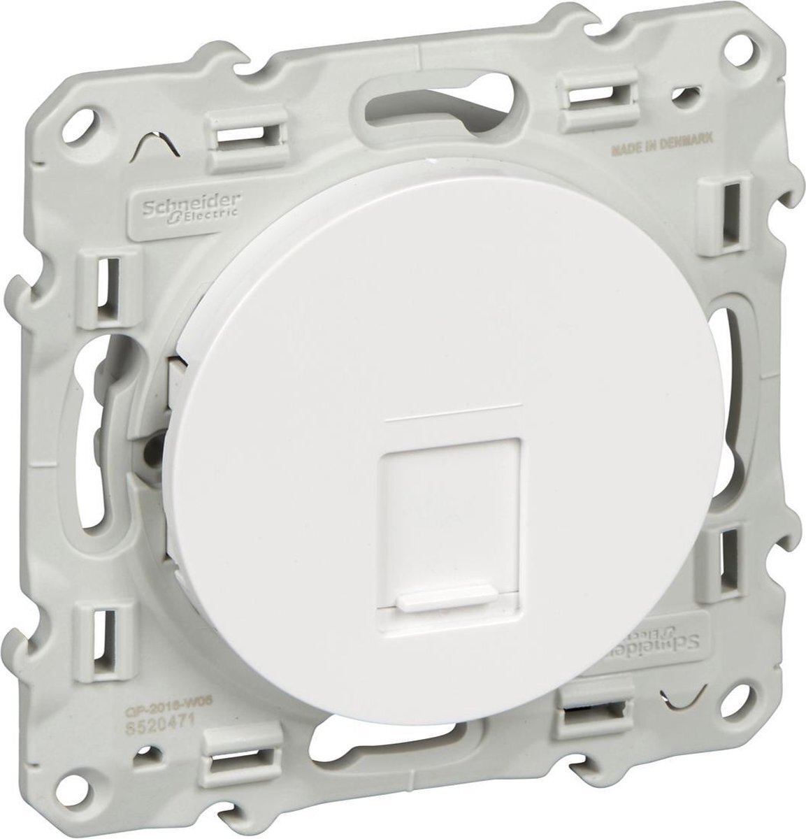 SCHNEIDER ELECTRIC s520471 contactdoos RJ45 categorie 5e, UTP, wit