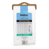 Beldray Antibac Douchegordijn 180 x 180 cm PEVA wit