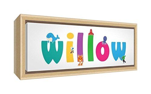 Little Helper Louisa Canvas Print - Personalized with Name - 19x46cm