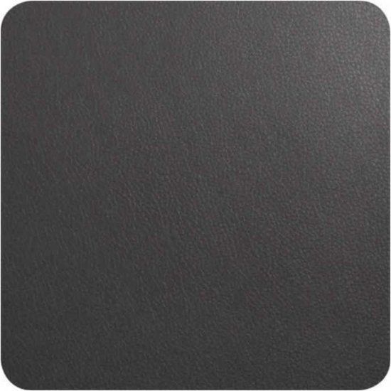 ASA Selection Onderzetters - Leather Optic Fine - Basalt - 10 x 10 cm - 4 Stuks