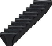 Uncover by Schiesser Schiesser Uncover Slip UNCOVER Cotton 10PACK Set van 10 Mannen Zwart Effen 3XL