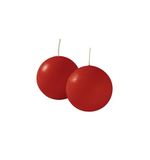 Cera di Giorgio Risthø Kaarsbal, was, rood, 4,5 x 4,5 x 4,5 cm, 12 stuks