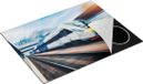 Chefcare Inductie Beschermer Trein bij het Station - 77x59 cm - Multicolor - Inductie Mat