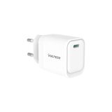 VulTech CC45-1C Universele oplader 45 W GaN met USB-C/Type-C PD3.0 QC3.0 PPS, compatibel met smartphone, tablet en notebook, wit, compact