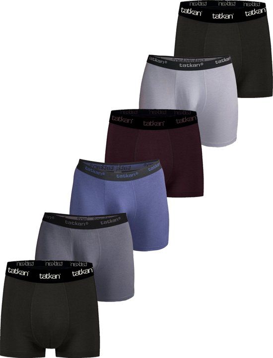 Tatkan Men's Modal Boxershorts - 6-Pack - Size M - Assorted Colors