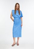 Comma Jurk azurblauw