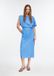Comma Jurk azuurblauw