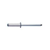 Index re-no aluminium klinknagels, afgeronde kop, 4,8 x 30 cm, 25 stuks
