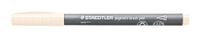 STAEDTLER Brush pen pigment arts, ivoor, gepigmenteerde premium tekeninkt, penseelpunt voor variabele lijnbreedte, waterbestendig, sneldrogend, 10 penseelpennen in kartonnen etui, 371-107
