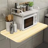 Shally Dogan Inklapbare wandtafel, 80 x 60 cm, van hout, inklapbaar, ruimtebesparend, veelzijdig, bureau, eettafel, woonkamer, badkamer, keuken (eiken)