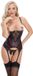 Cottelli LINGERIE OV-Großhandel Shelf Bra Basque M Zwart/Rood