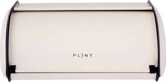 plint Bread Box with Stainless Steel Body Metal Home Storage Bin For Kitchen Counter, Extra Large Bread Bin with Sliding Lid, Bread Box Holder with Lid, Bakery Storage Container, Cream Color