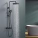 HOMELODY Douchesysteem met thermostaat, zwart