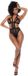 Mapalé Pretty Little Rocker - Mesh Halter Bodysuit - S/M - Zwart