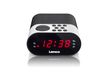Lenco CR-07 - Radio-réveil - FM - Horloge - Noir/Blanc
