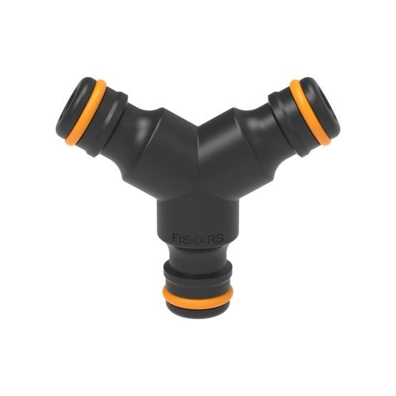 Fiskars 1027070 - Waterslangkoppeling - Zwart/Oranje