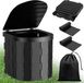 Azomor® Toilette portable pliable et léger pour activités de plein air et voyages - Noir