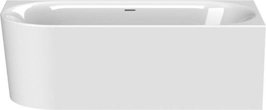 Plieger Kansas Hoekbad - 180x80cm - Hoek Rechts - Acryl - Wit
