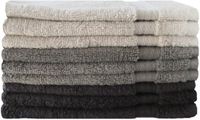 iSleep Terry Gastendoek - 30x50 cm - Antraciet - 6 stuks