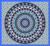 Miracle Home Mandala/Pareo Multi 309, 100% katoen, blauw, 210 x 240 cm