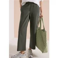 Cecil 7/8 High Waist broek met wijde pijpen in Loose Fit
