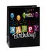 TSI Geschenkzakjes Happy Birthday zwart, 3-pack, medium