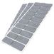 Adsamm® Grijs 60x Zelfklevende Viltglijders 20x40 mm Rechthoekig