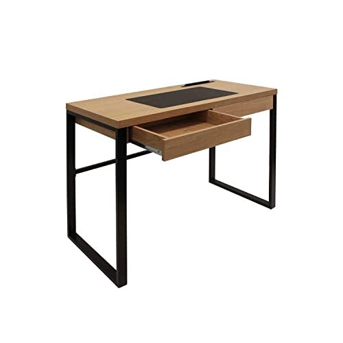 HOME DECO FACTORY THE - HD3722 - Bureau Chambre Bois Metal -100x50.30x74 cm