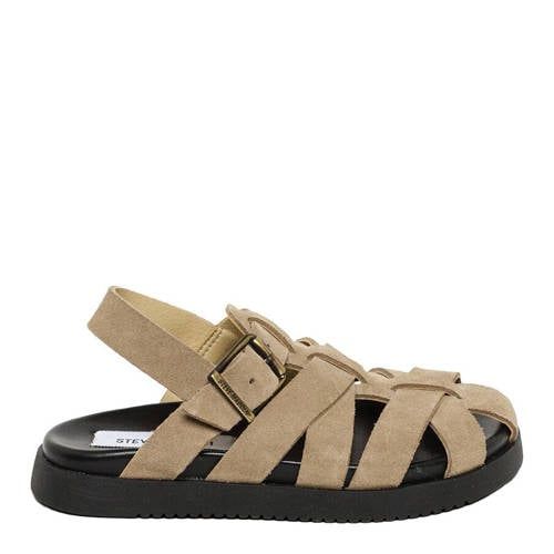 Steve Madden suède sandalen taupe