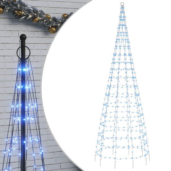 vidaXL LED-kerstboom 550 LED's 300 cm blauw