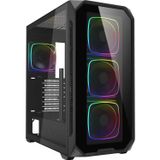 Sharkoon AK5G RGB zwart pc-behuizing ATX